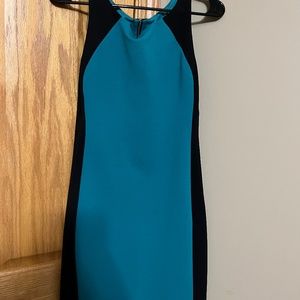 A posh green and blk formal dress